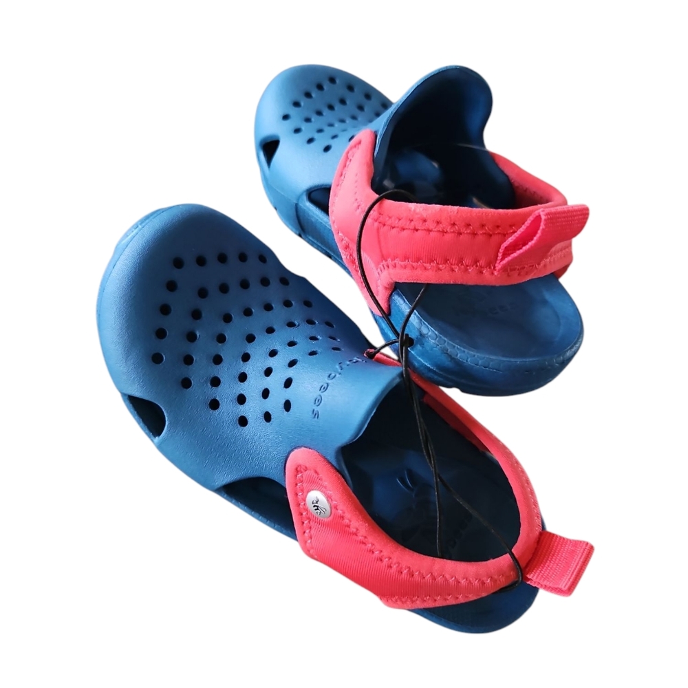 Joybees Size 11‎ New Kids Blue and Red Water Shoes